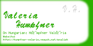 valeria humpfner business card